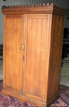 Rare 19th Century Solid Camphor Wood Cabinet from Lazarus of Calcutta