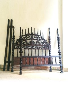 Rare 19th Century Spanish Colonial Bishop's Bed