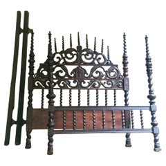 Rare 19th Century Spanish Colonial Bishop's Bed