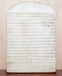 Rare 19th Century Spanish Solid Marble Wash Board for Washing Clothes Old Way
