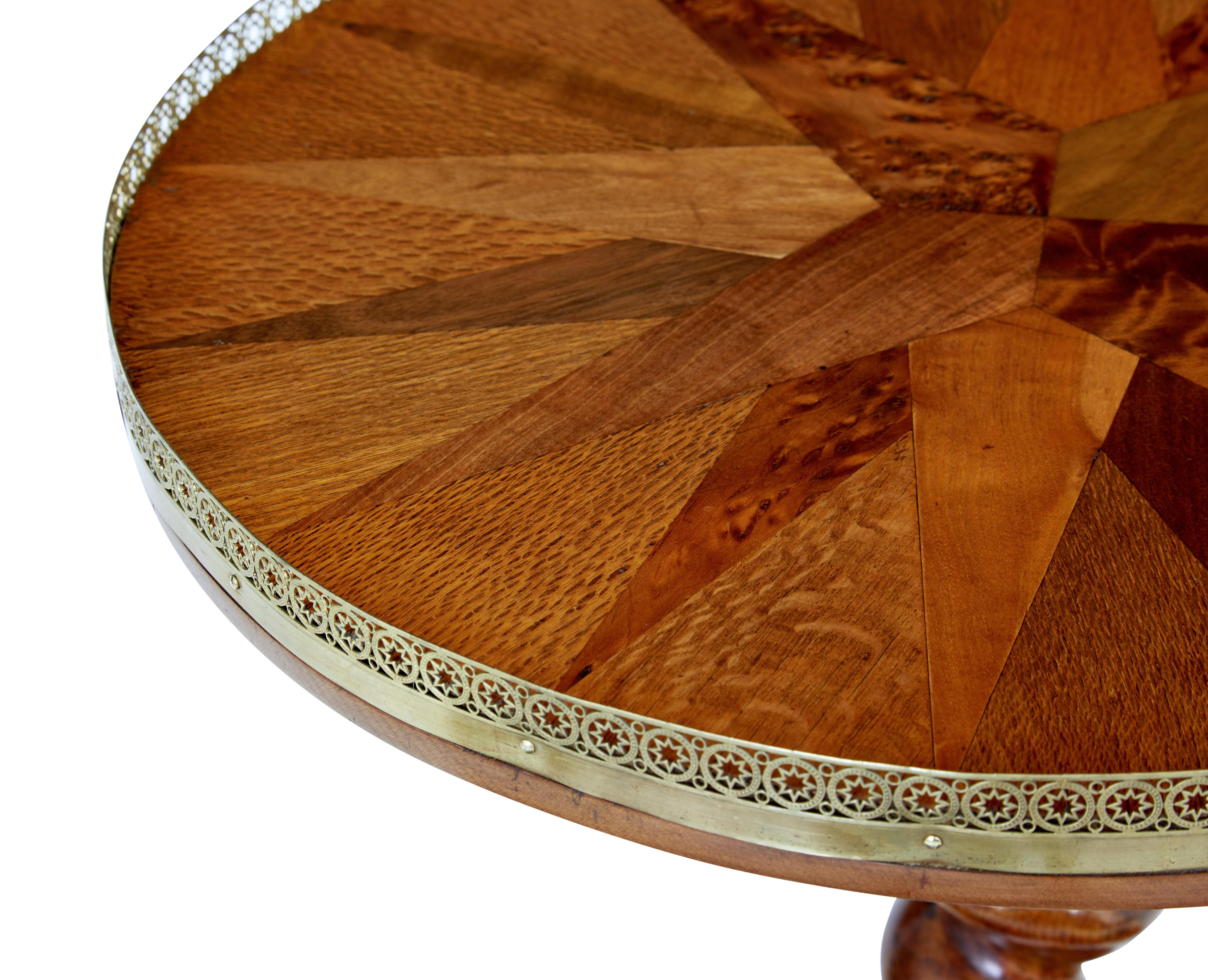 Baroque Rare 19th Century Specimen Wood Occasional Table
