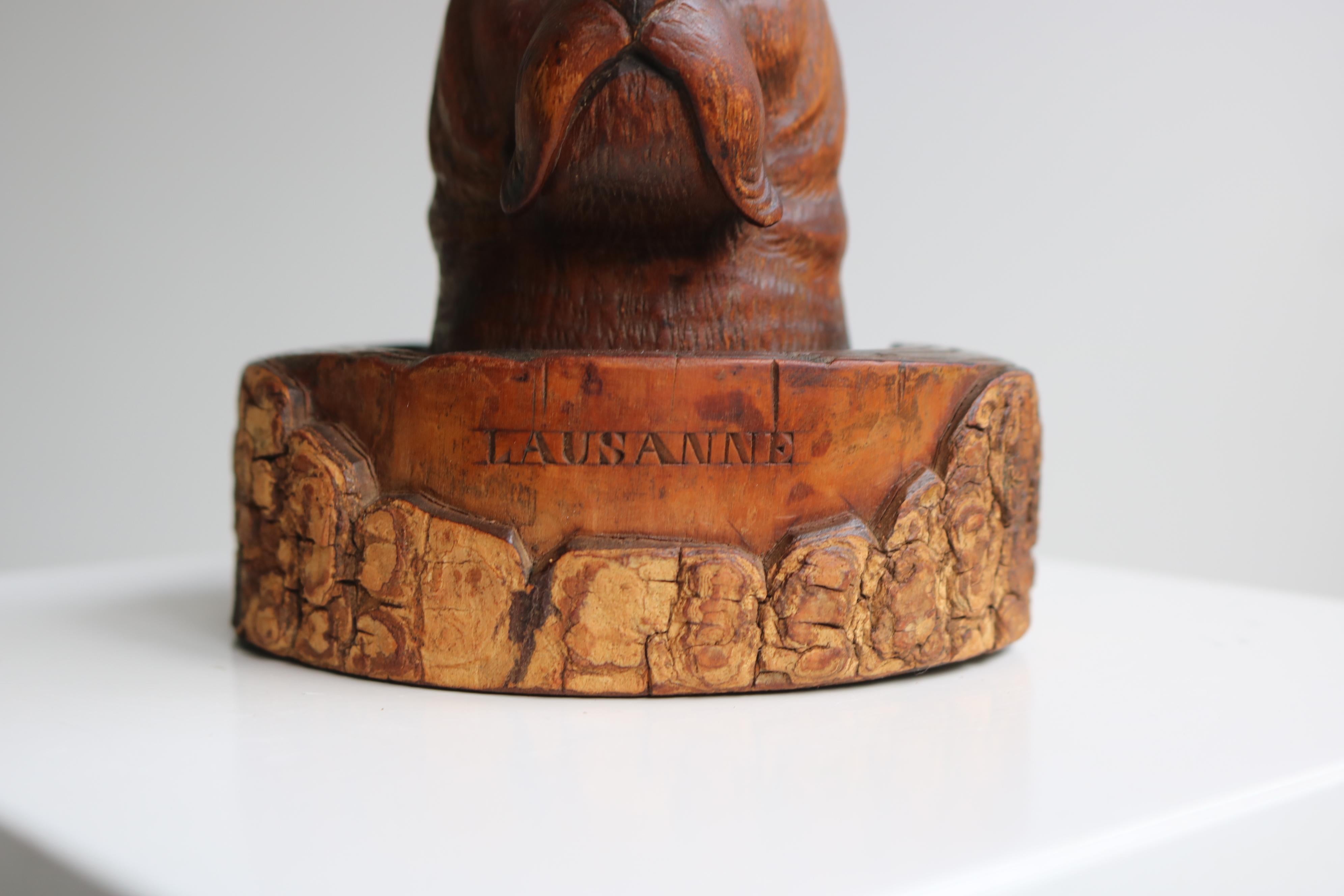 Rare 19th century Swiss Black Forest ''Dog