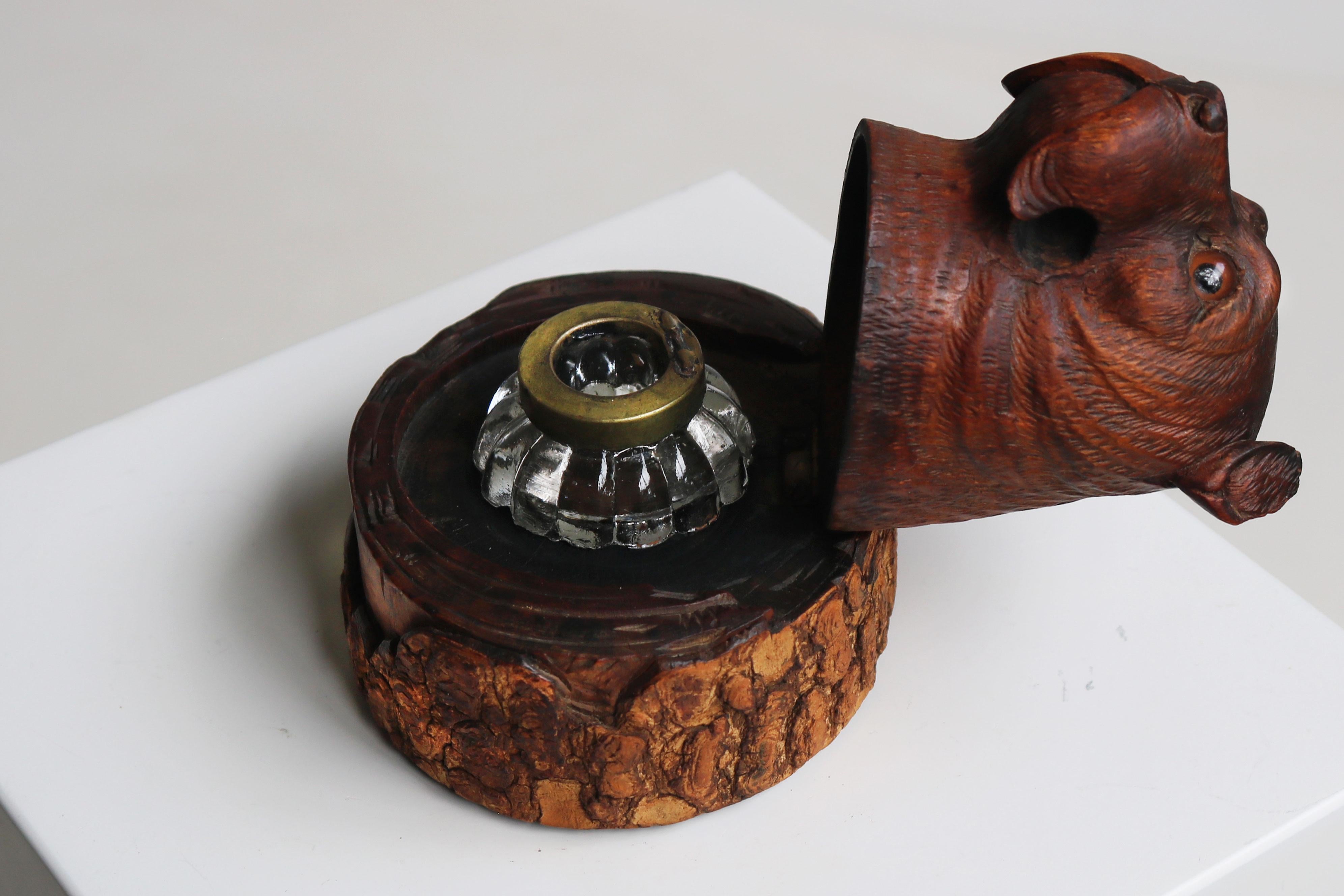 19th Century Rare 19th century Swiss Black Forest ''Dog