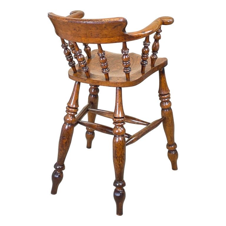 English Rare 19th Century Tavern, or Clerks, Chair For Sale