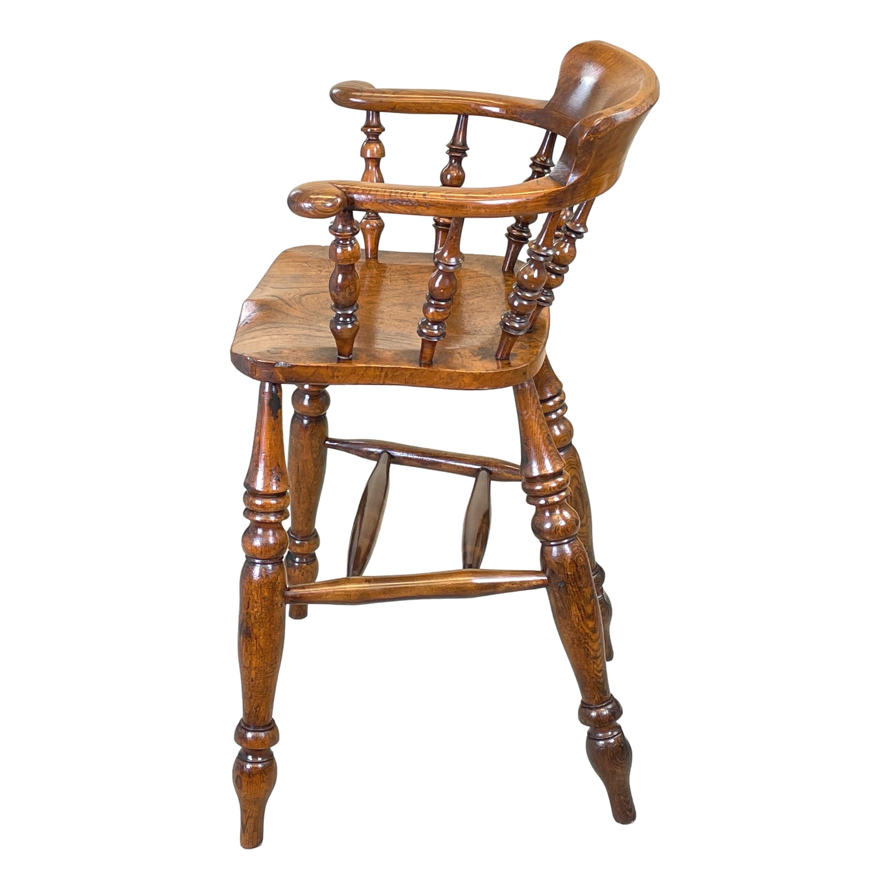Rare 19th Century Tavern, or Clerks, Chair In Good Condition For Sale In Bedfordshire, GB