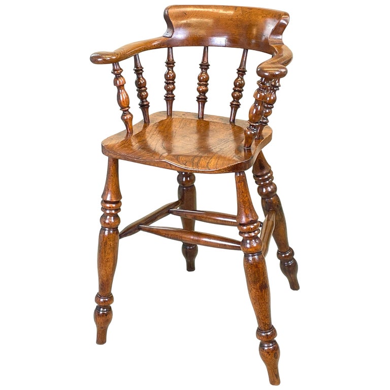 Rare 19th Century Tavern, or Clerks, Chair For Sale