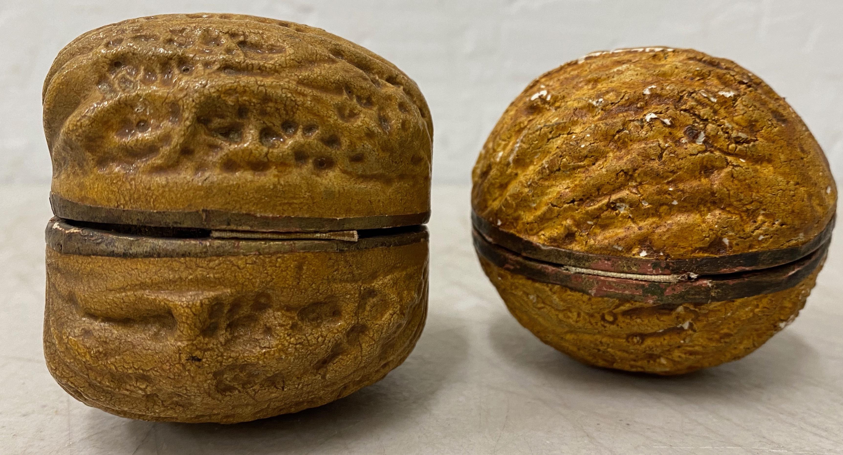 Rare 19th century walnut shell 