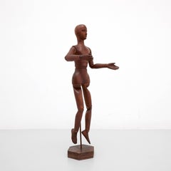 Rare 19th Century Wooden Articulated Mannequin