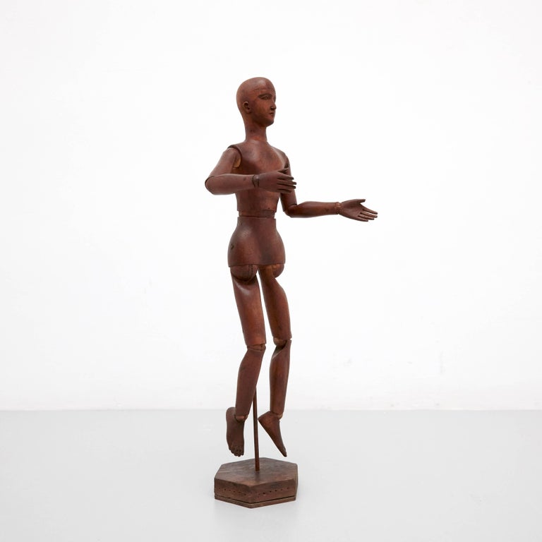 Rare 19th Century Wooden Articulated Mannequin at 1stDibs