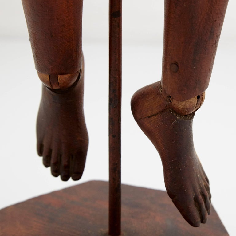Rare 19th Century Wooden Articulated Mannequin at 1stDibs