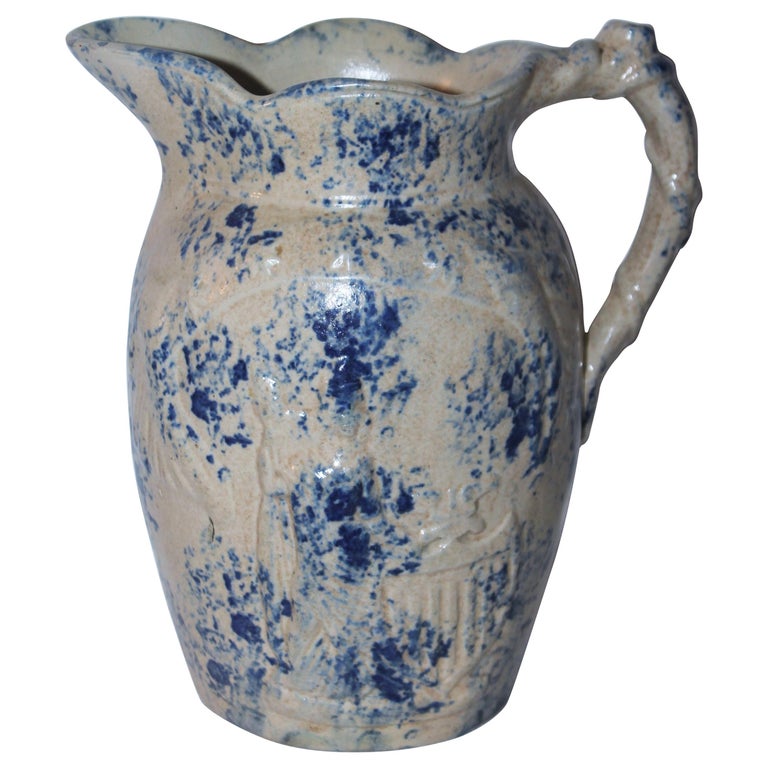 https://a.1stdibscdn.com/rare-19thc-lady-liberty-blue-sponge-ware-pitcher-for-sale/1121189/f_227001621614406571440/22700162_master.jpg?width=768