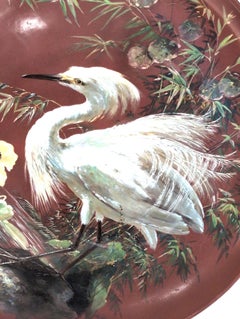 RARE 19thc Minton Hand Painted Charger, 22″W, PA6640