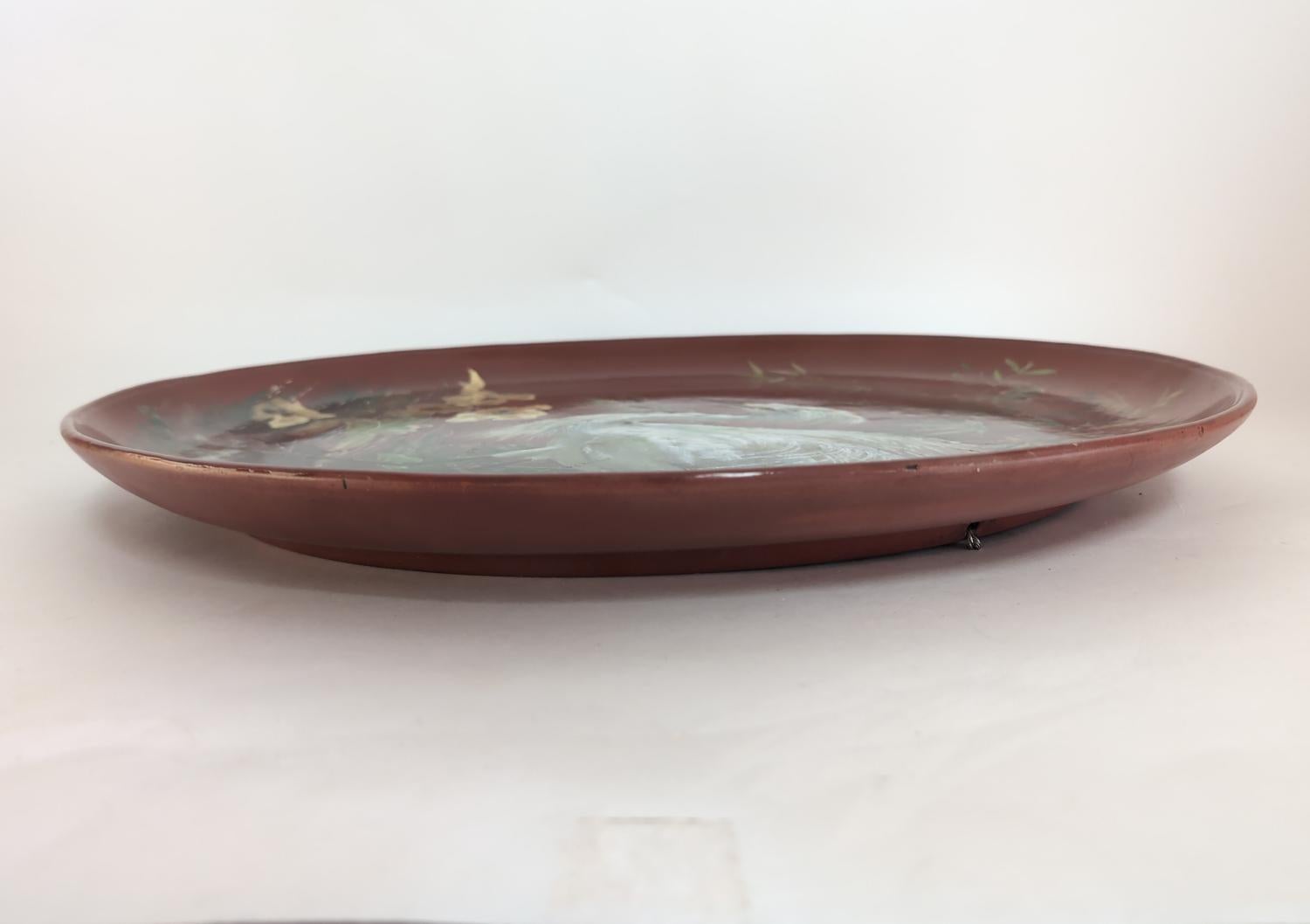 RARE 19thc Minton Hand Painted Charger, 22″W, PA6640 For Sale 3