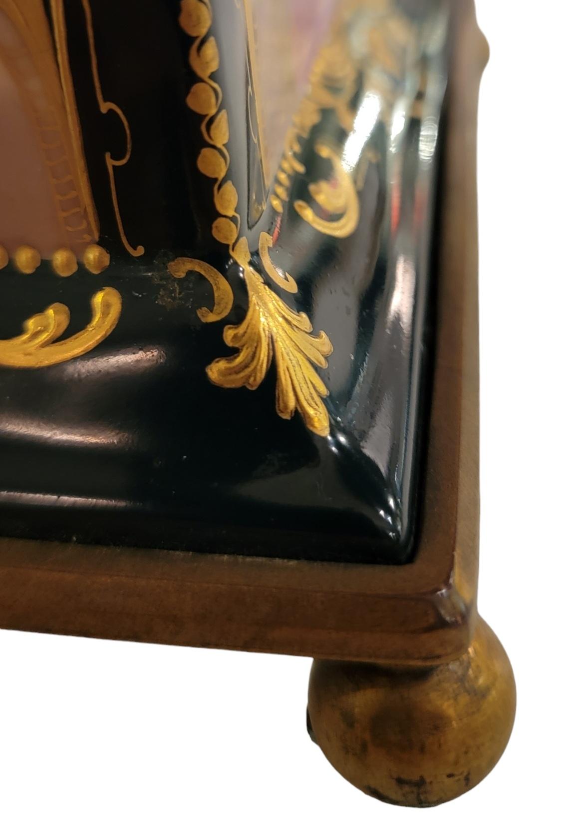 19th Century Rare 19thc Tiffany & Company Sevres Mantle Clock