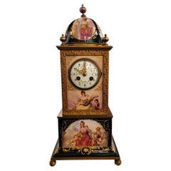 Antique Rare 19thc Tiffany & Company Sevres Mantle Clock