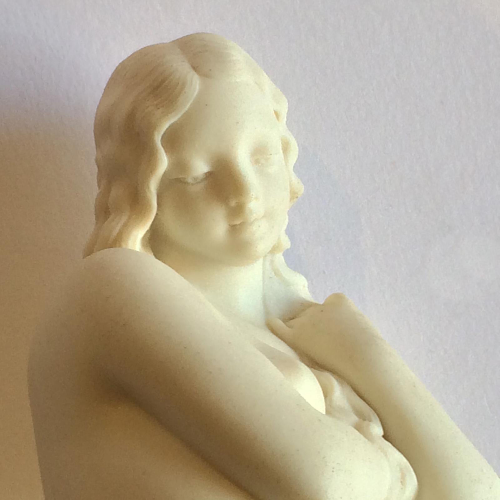 Rare 1st Black Mark Belleek Bather Parian Figurine For Sale 4