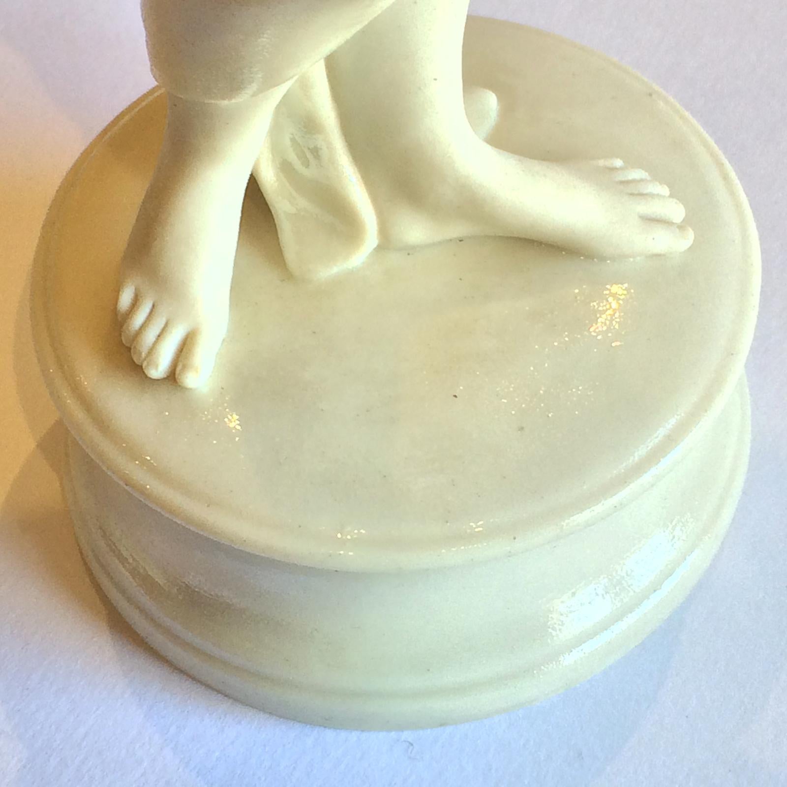 Rare 1st Black Mark Belleek Bather Parian Figurine For Sale 1