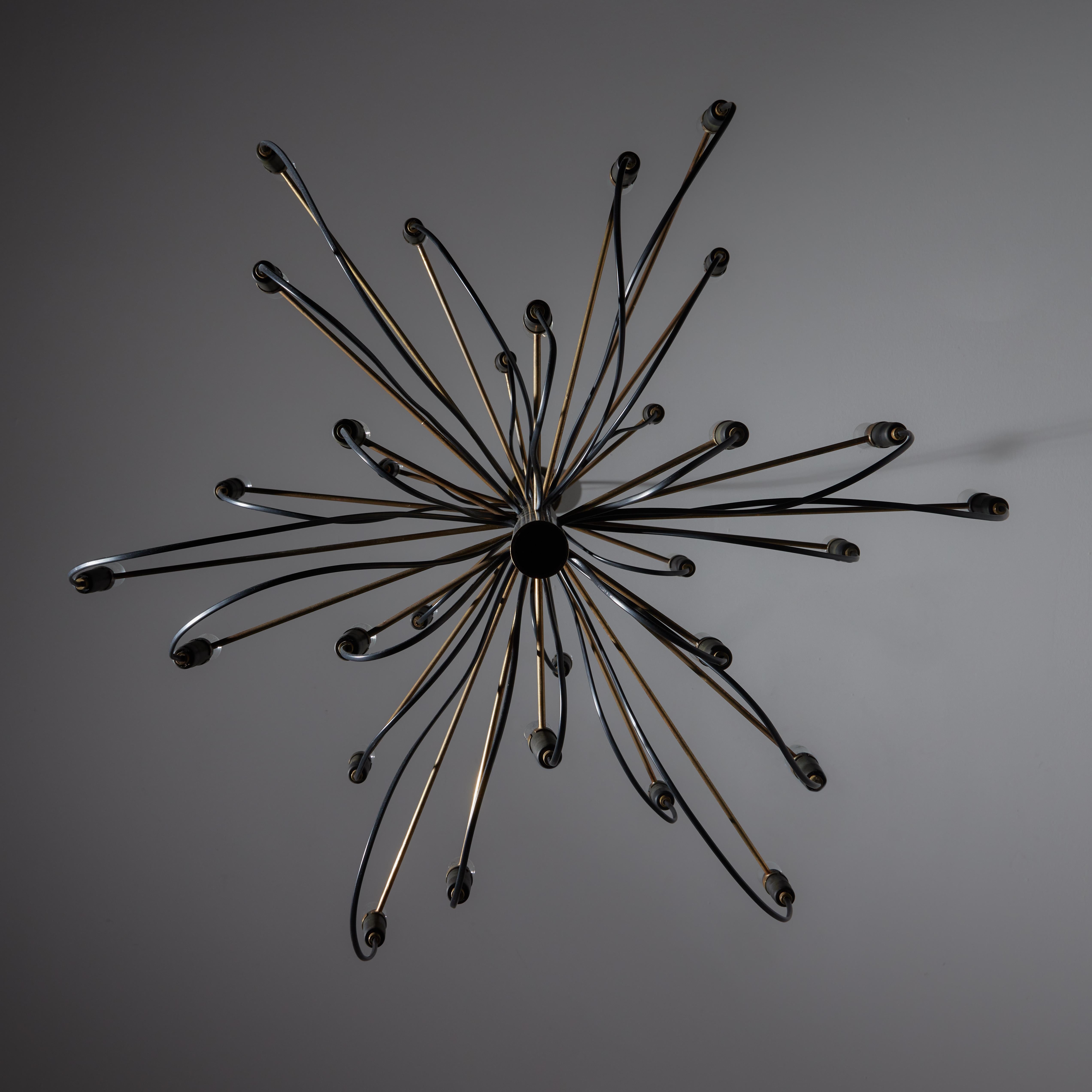 Raro lampadario modello 2097 in prima edizione di Gino Sarfatti for Arteluce in vendita 1