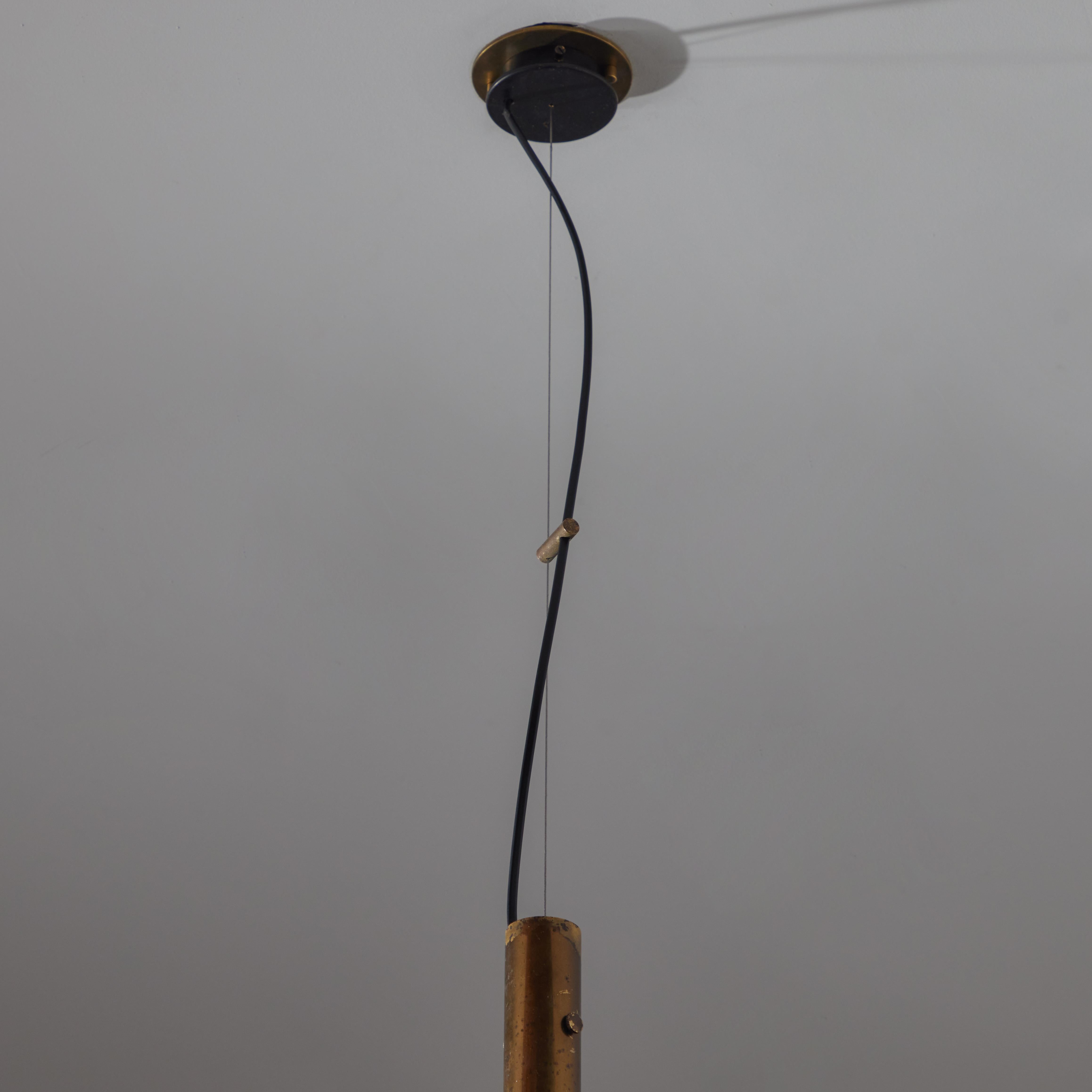 Raro lampadario modello 2097 in prima edizione di Gino Sarfatti for Arteluce in vendita 7
