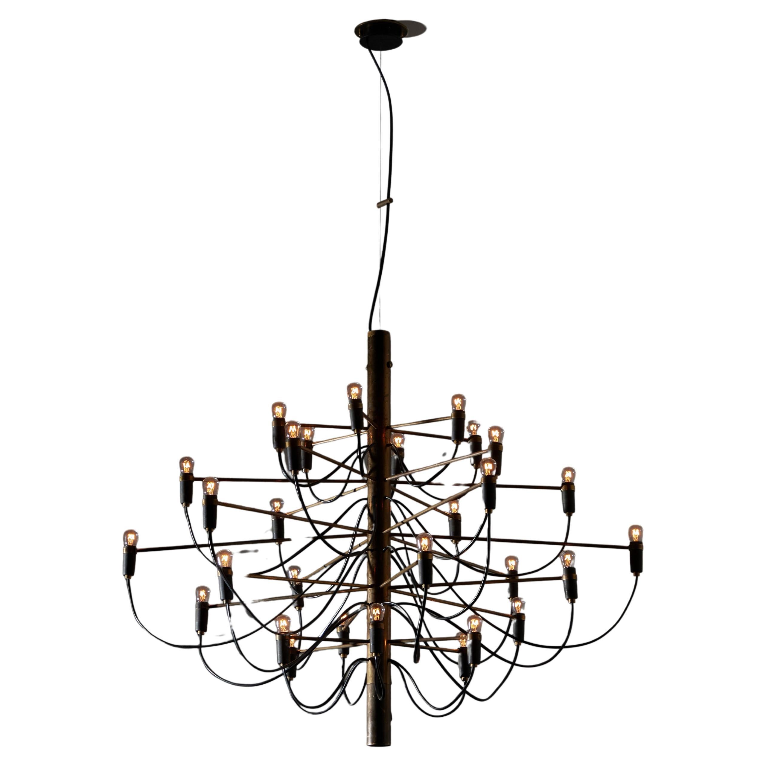Rare 1st Edition model 2097 Chandelier by Gino Sarfatti for Arteluce