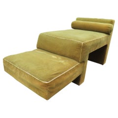 Raro divano a due piani Vladimir Kagan Omnibus Chaise Lounge Sofa Lucite Mid-Century Modern