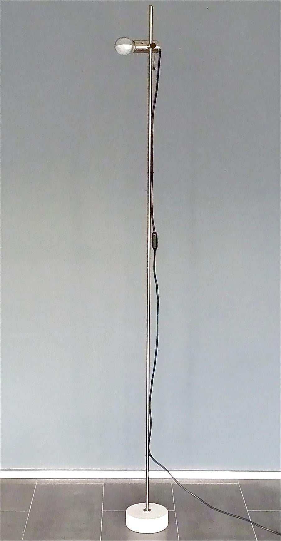 Rare Minimalist Icon Tito Agnoli 387 Floor Lamp Oluce 1950s Early Model For Sale 2