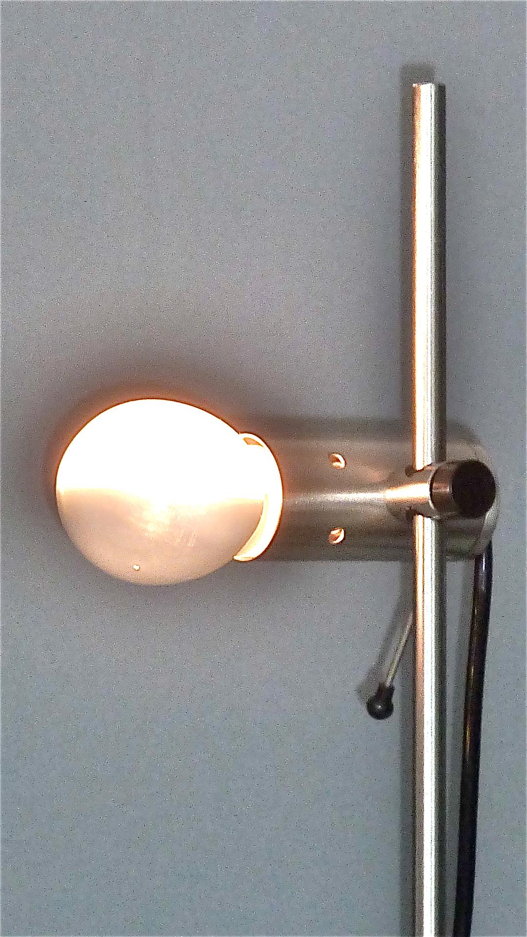 Rare Minimalist Icon Tito Agnoli 387 Floor Lamp Oluce 1950s Early Model For Sale 5
