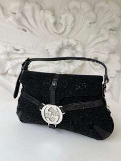 Rare 2000’s Gucci by Tom Ford interlocking GG beaded micro-bag, pochette