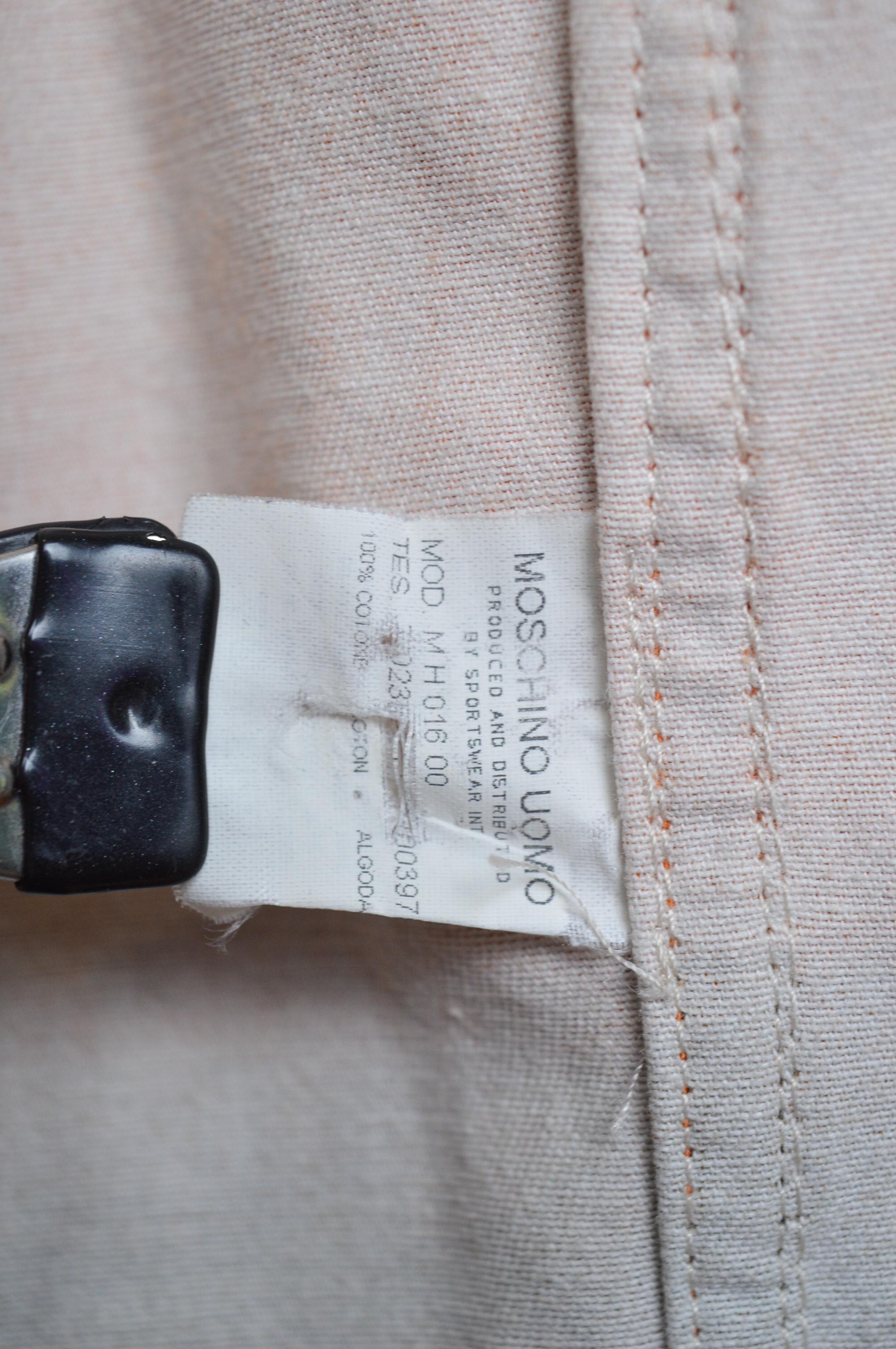 MOSCHINO Rare veste en jean imprimée Sunset Rave des années 2000 en vente 5