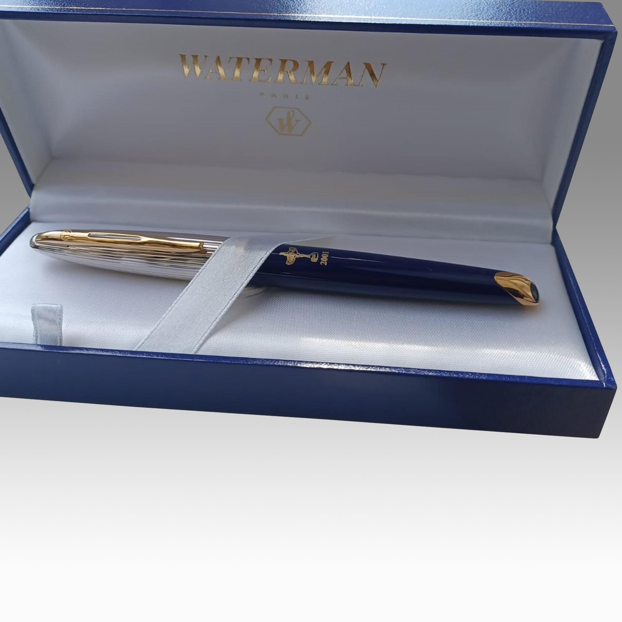 Rare 2001 Postponed Ryder Cup Waterman Ink Fountain Pen with 18K Gold Nib For Sale 3