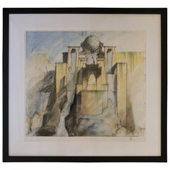 Set Design Sketch from "Dinotopia" by Emmy-Nominated Walter P Martishius