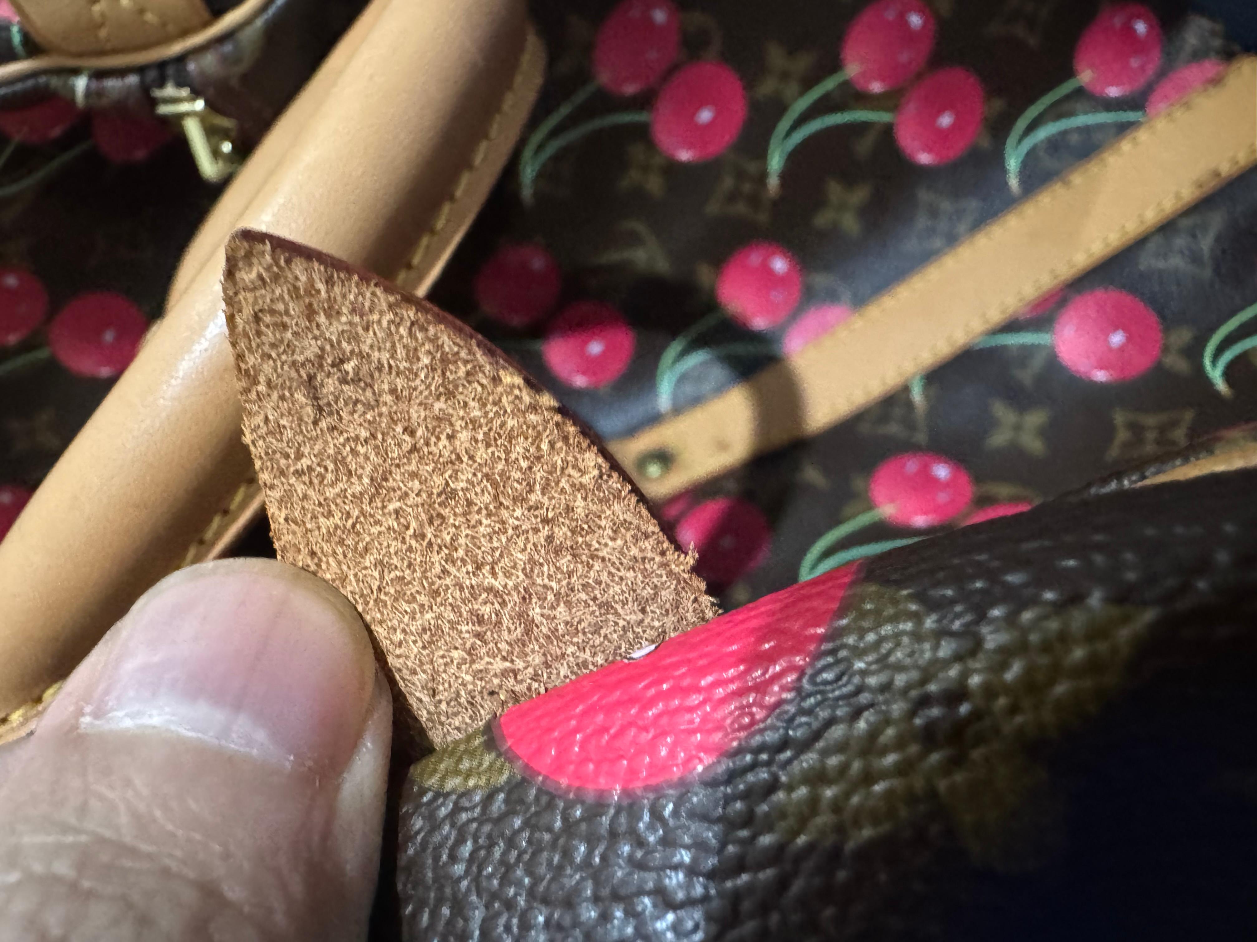 Rare 2005 Louis Vuitton Murakami Monogram Cherry Keepall 45 Bag For Sale 2