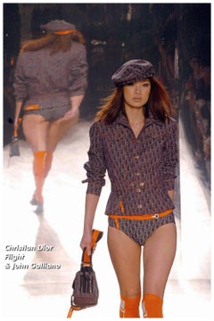 Rare 2006 Christian Dior monogram bikini  John Galliano era Dior.  2000s Y2K