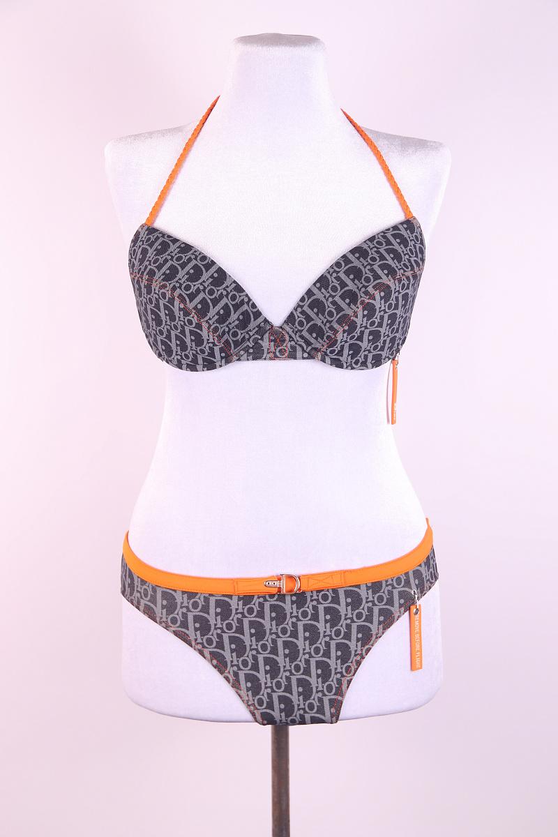 Rare 2006 Christian Dior monogram bikini  John Galliano era Dior.  2000s Y2K For Sale 2