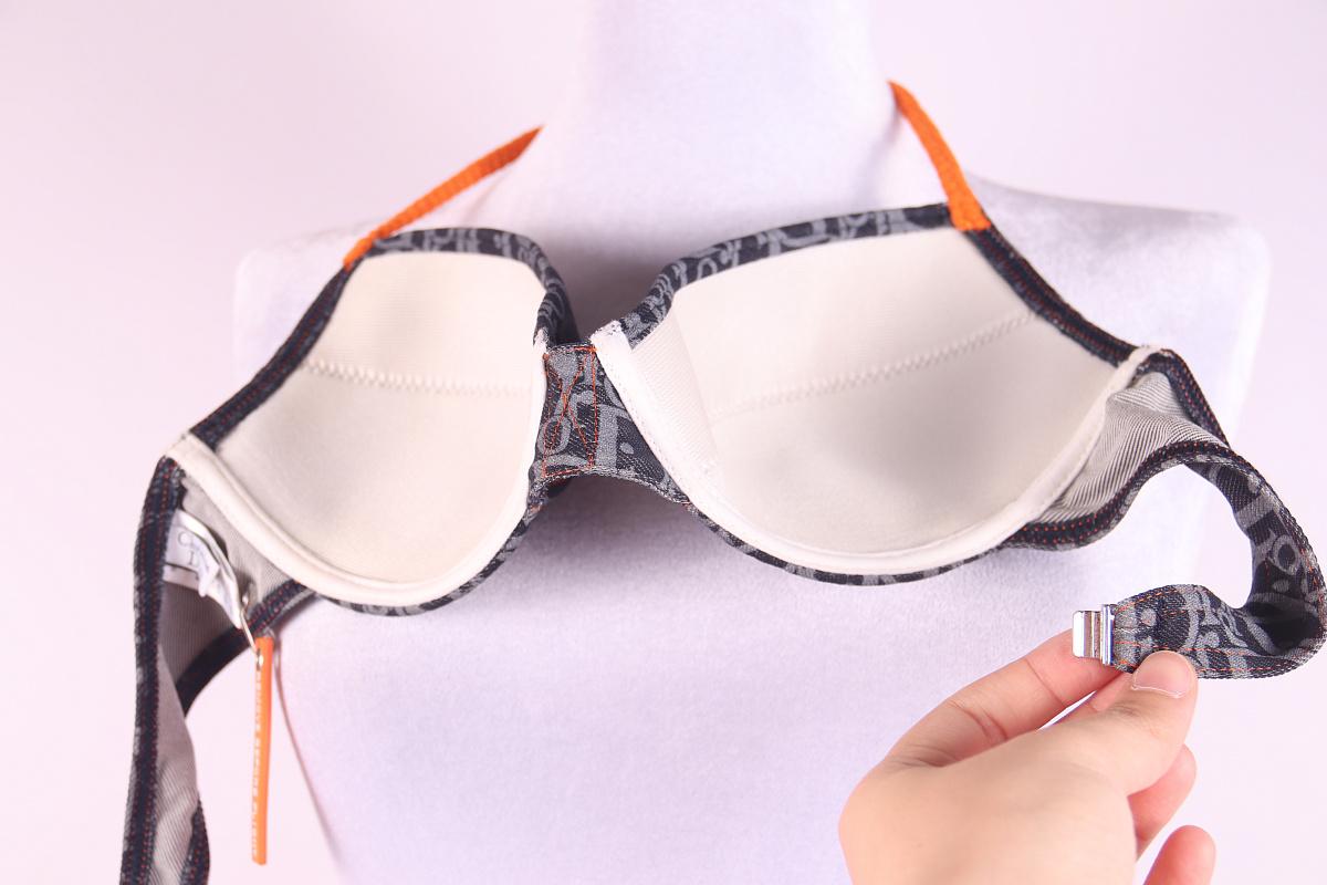 Rare 2006 Christian Dior monogram bikini  John Galliano era Dior.  2000s Y2K For Sale 4