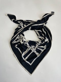 Rare 2009 Hermès "Bolduc" Ribbons Silk Jersey Knit Scarf