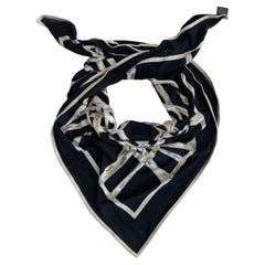 Rare 2009 Hermès "Bolduc" Ribbons Silk Jersey Knit Scarf