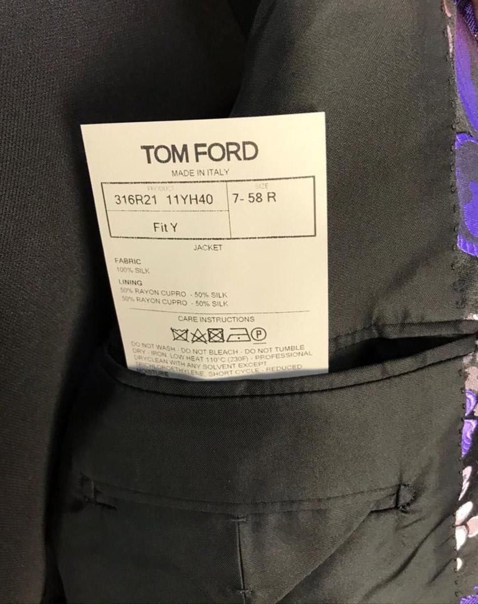 tom ford blue flower jacket