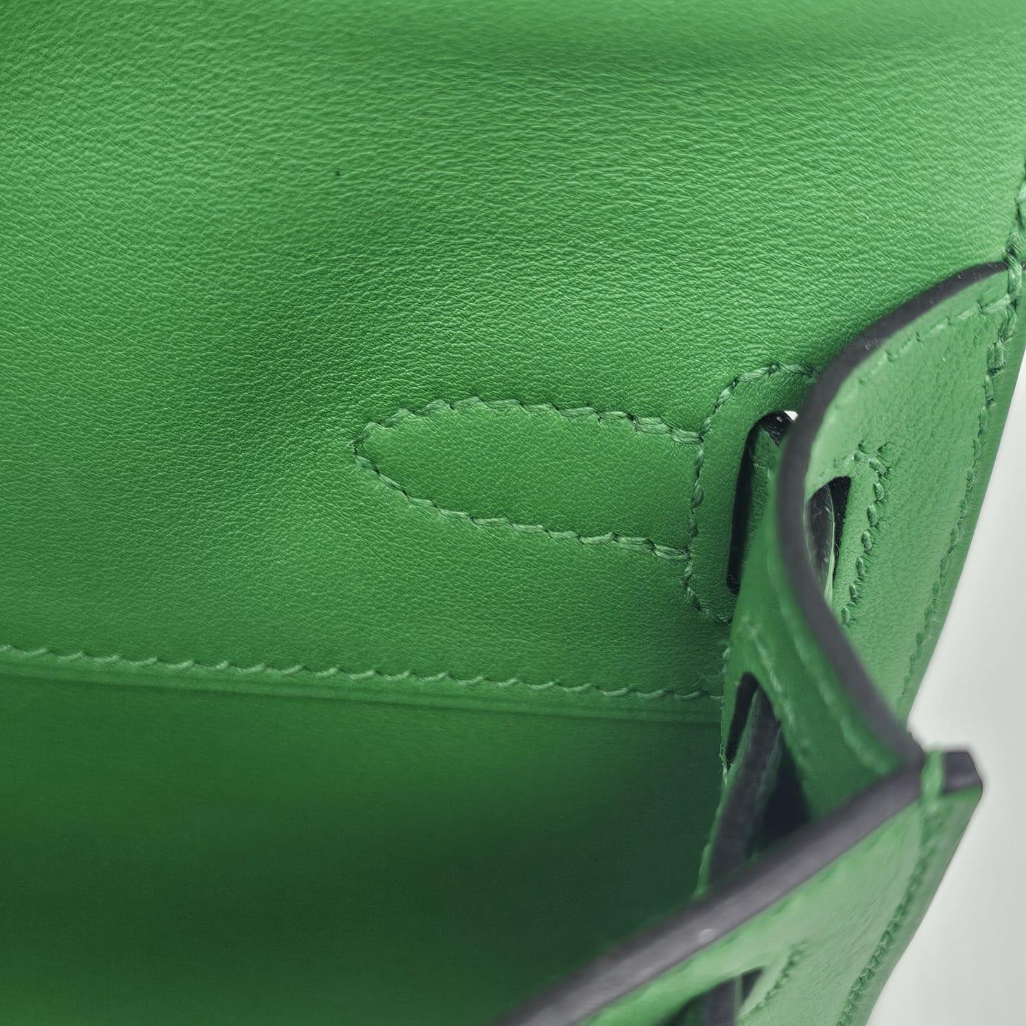 Rara 2015 Pochette Hermes Kelly Cut Vert Bamboo Swift 1