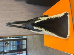 Rare 2021 Hermes Fray Fray Toile/ Swift Noir PHW Birkin 35 Bag