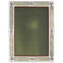 Rare 20th Century Art Nouveau Sterling Silver & Shagreen Photograph Frame, 1908