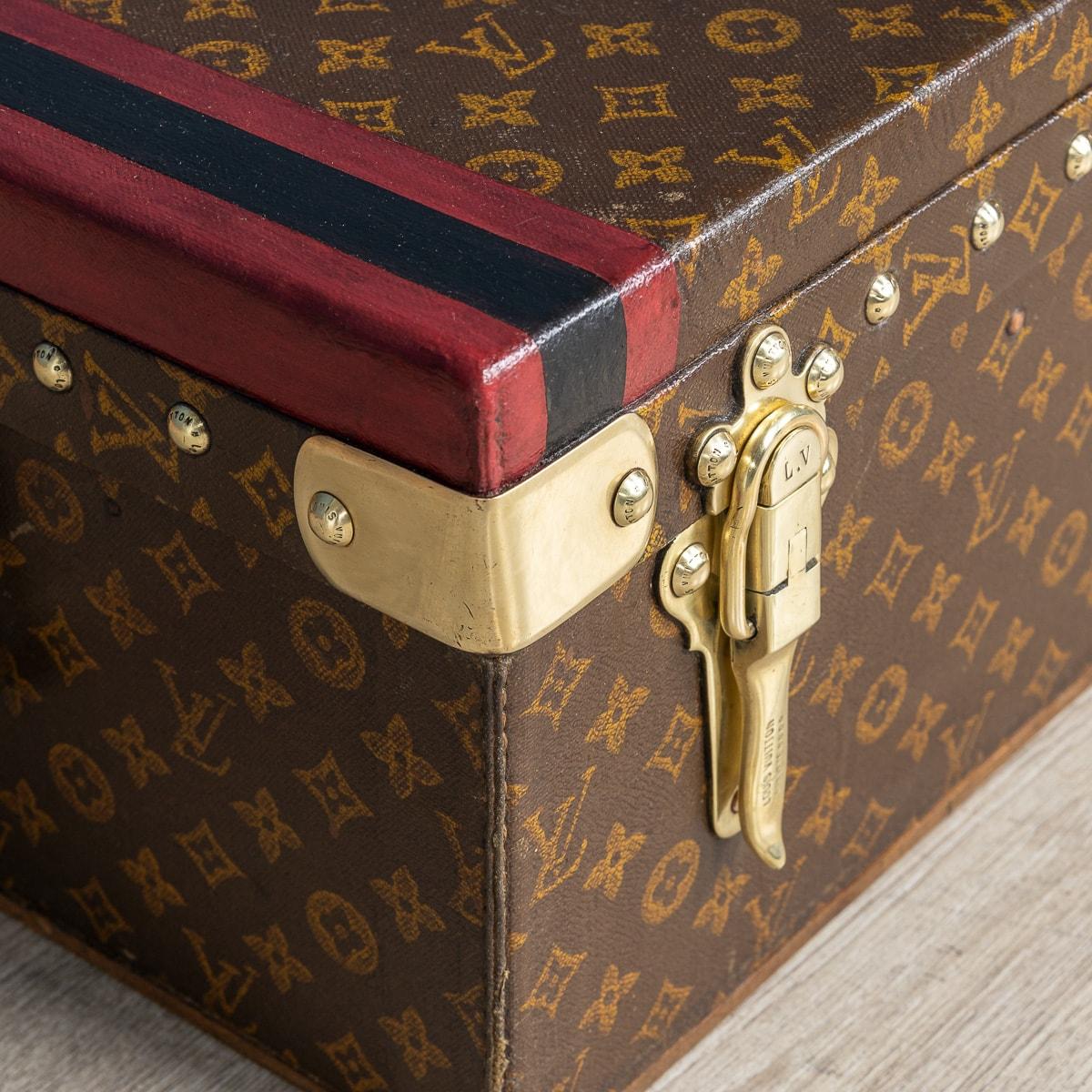 Rare 20Th Century Louis Vuitton Car Trunk In Monogram Canvas, France C.1910 For Sale 10