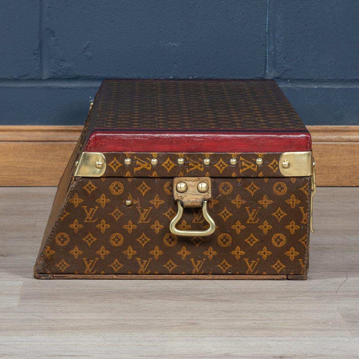 Rare 20Th Century Louis Vuitton Car Trunk In Monogram Canvas, France C.1910 In Good Condition For Sale In Royal Tunbridge Wells, Kent