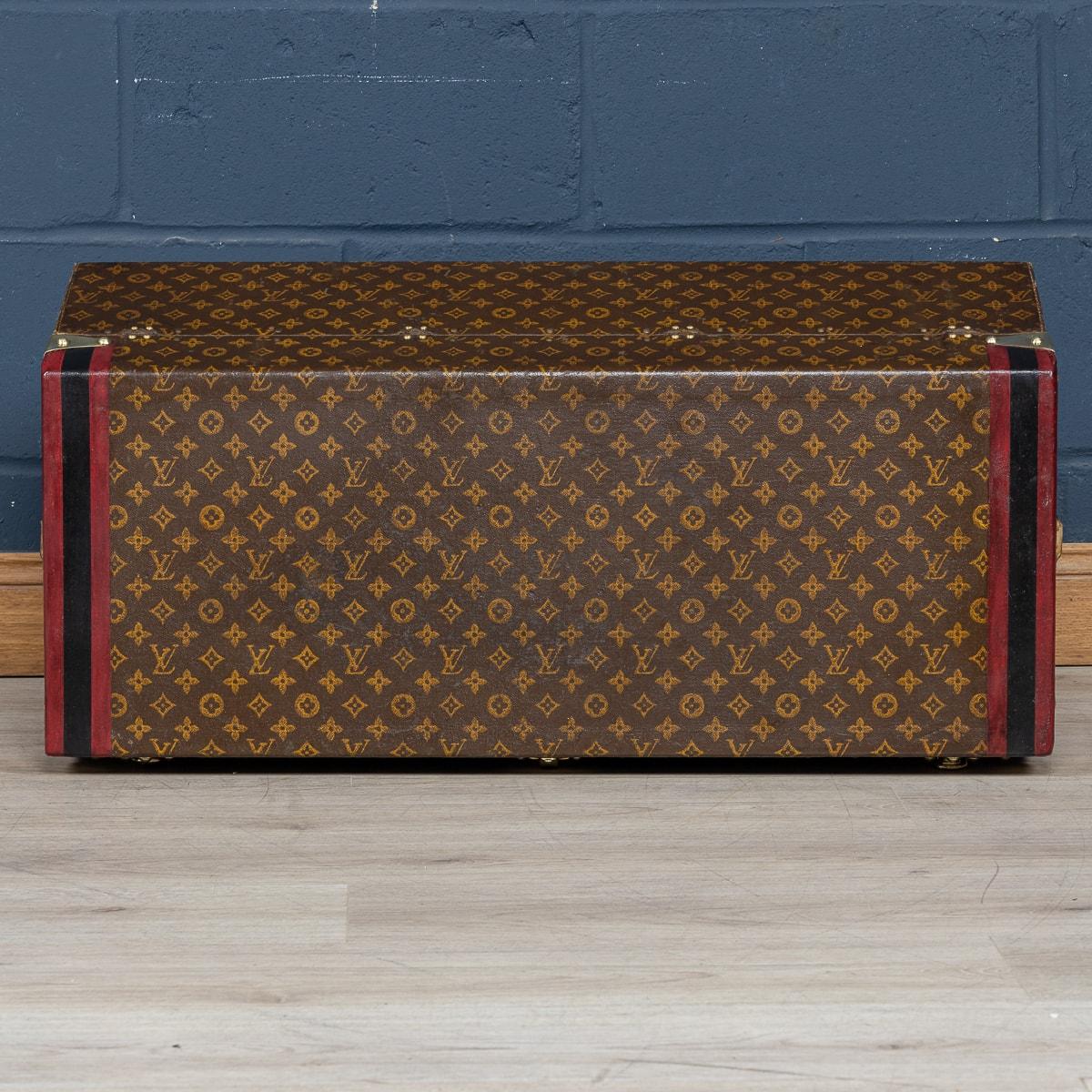Early 20th Century Rare 20Th Century Louis Vuitton Car Trunk In Monogram Canvas, France C.1910 For Sale