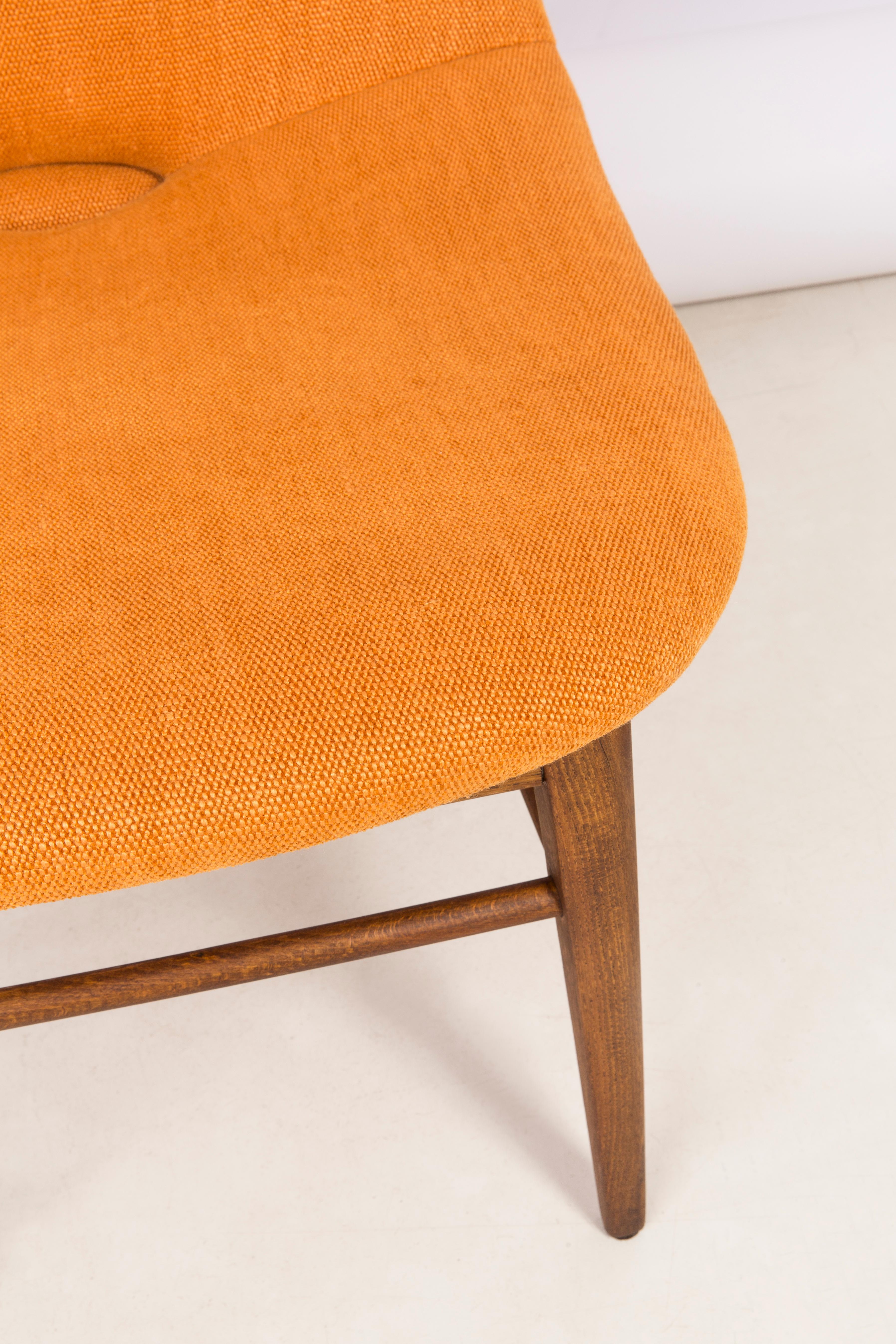 Rare 20th Century Orange Shell Chair, H.Lachert, 1960s For Sale 7
