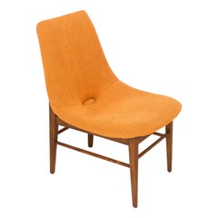 Chaise orange rare du 20ème siècle, H.Lachert, années 1960