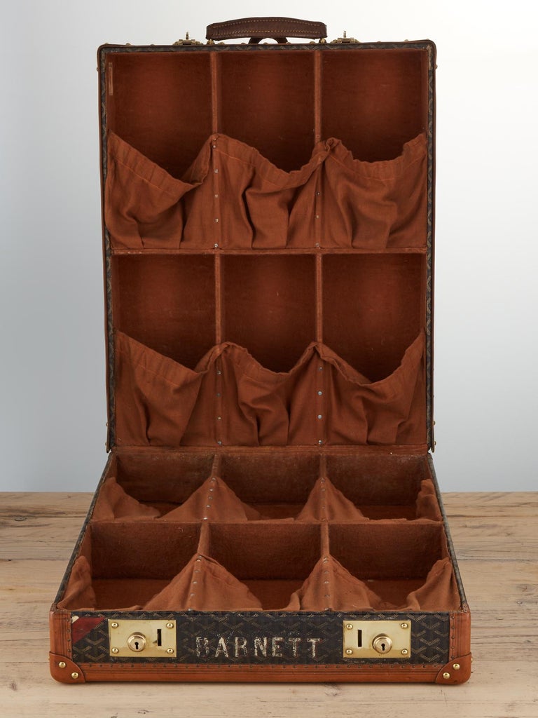 Goyard Gold Sardaigne Vanity Train Case Storage Box Travel Trunk –  THE-ECHELON