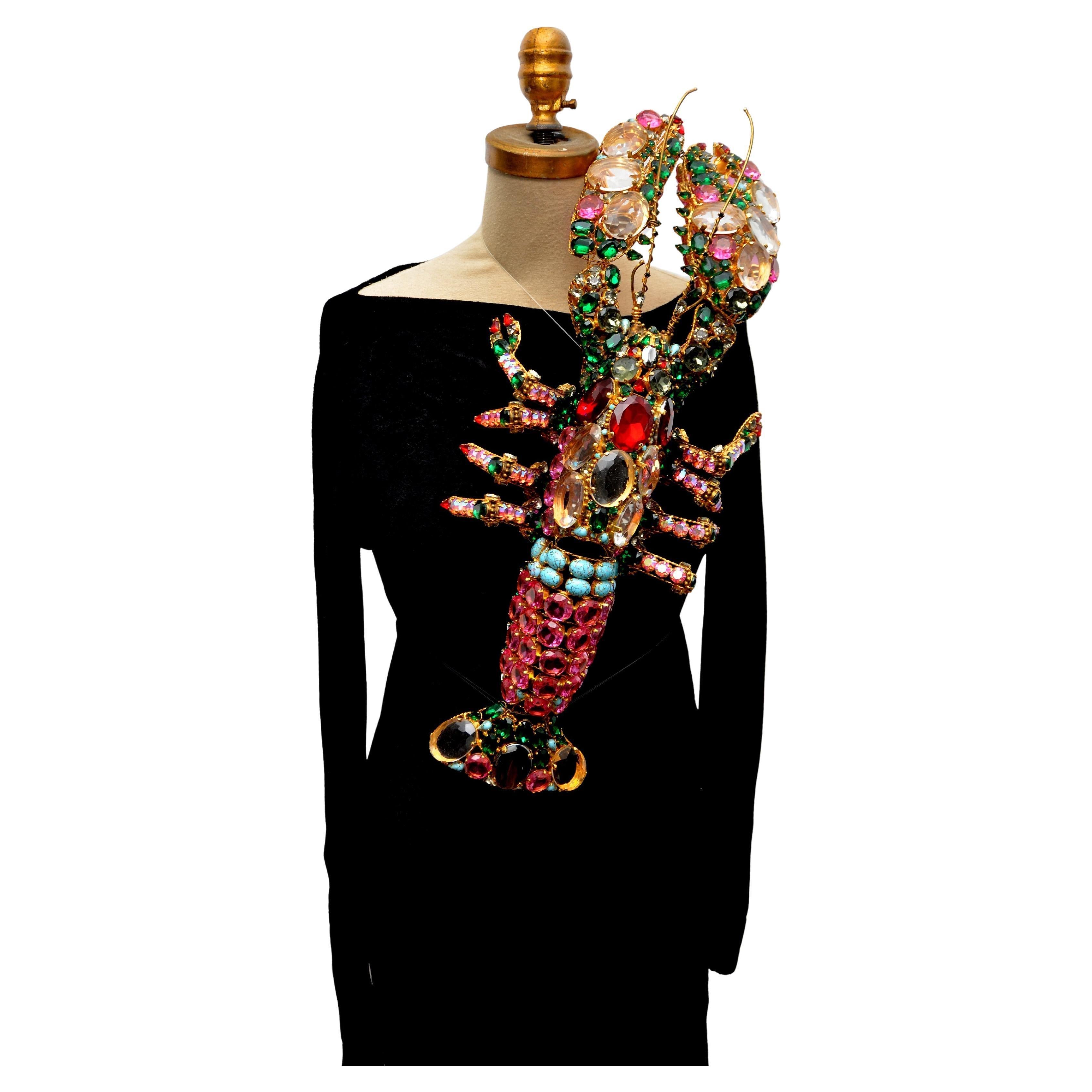 Never seen a huge brooch like this, so unique and stunning in person
I was told that this brooch was custom made for designer on the runway but we don't have any names or photographs to match the story.
Unsigned .
Colors and workmanship in person is