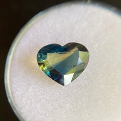 Rare 2.41ct GIA Certified Unique Parti Colour Untreated Thai Sapphire Heart Cut