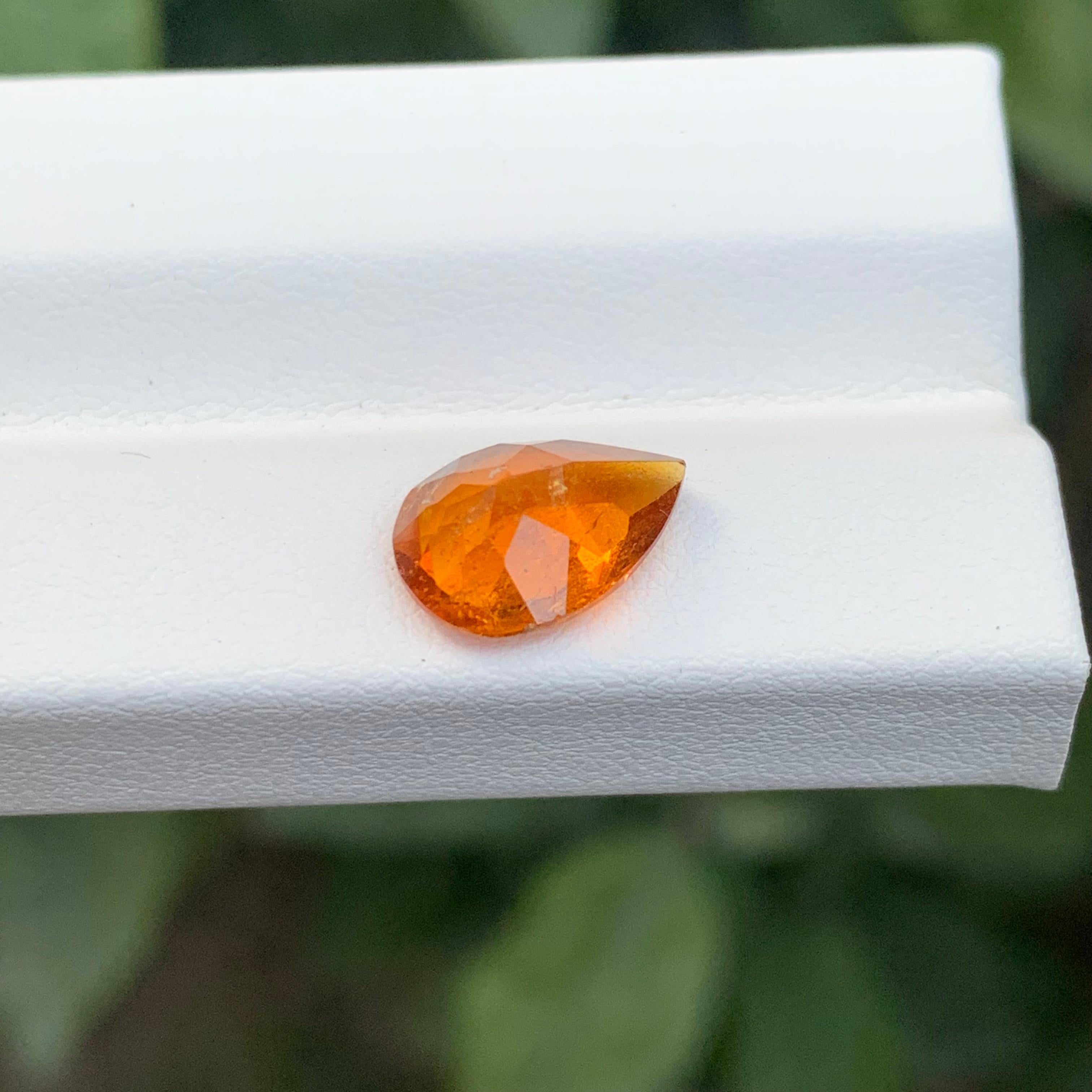 Most Rarest 2.50 Carat Natural Loose Clinohumite Pear Shape Gemstone For Sale 4